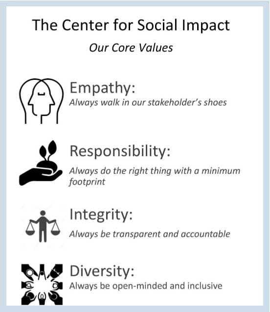 centre for social impact values